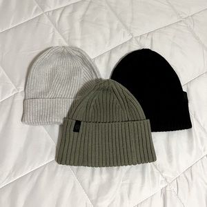 Ribbed lululemon beanies! All 3. One size.